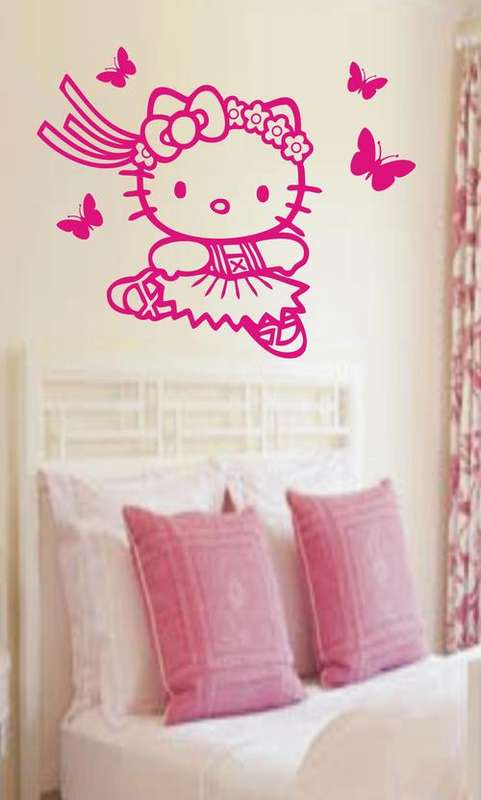 VINYL DECAL - H KITTY PINK