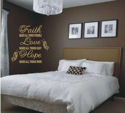 VINYL DECAL - FAITH - METALIC GOLD
