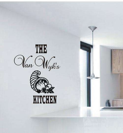 VINYL DECAL - our kitchen