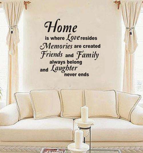 VINYL DECAL - HOME IS