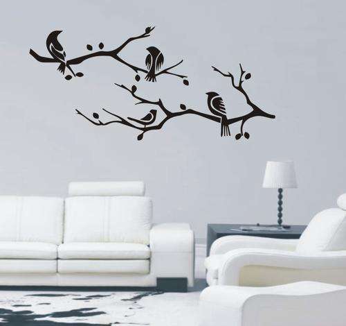 WALL DECAL 2XBRANCH BIRDS