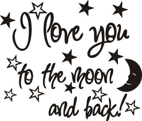 DECAL- I LOVE YOU - BLACK