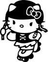 HELLO KITTY VINAL DECAL