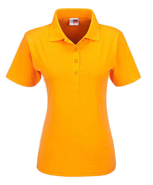 US Basic Cardinal Single Jersey Golf Shirt - Ladies - Orange