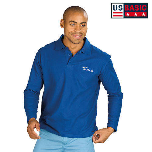 US BASIC - Boston Long-Sleeve Polo Golf Shirt - MEN - 5 colours