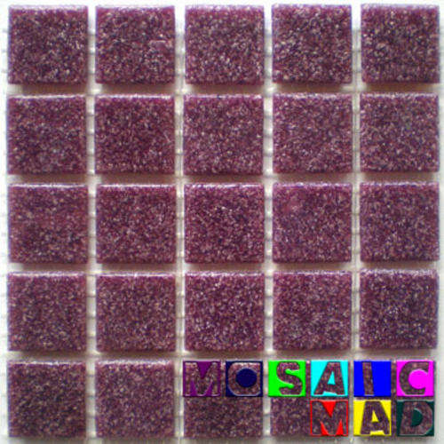 25 Riverglass Mosaic Tiles: PURPLE 20mm x 20mm x 4mm