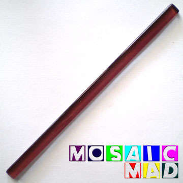 **SPECIAL** Crystal Glass Mosaic Tile Rod: PLUM 200mm x 10mm x 4mm