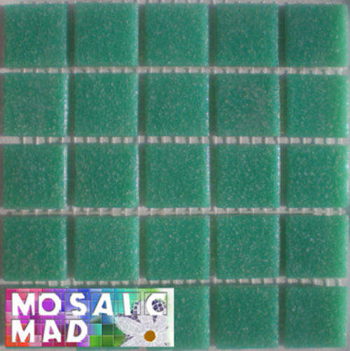 **SPECIAL** 25 Riverglass Mosaic Tiles: TEAL 20mm x 20mm x 4mm