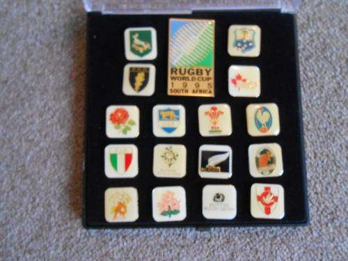 1995 RUGBY WORLD CUP PIN BADGES