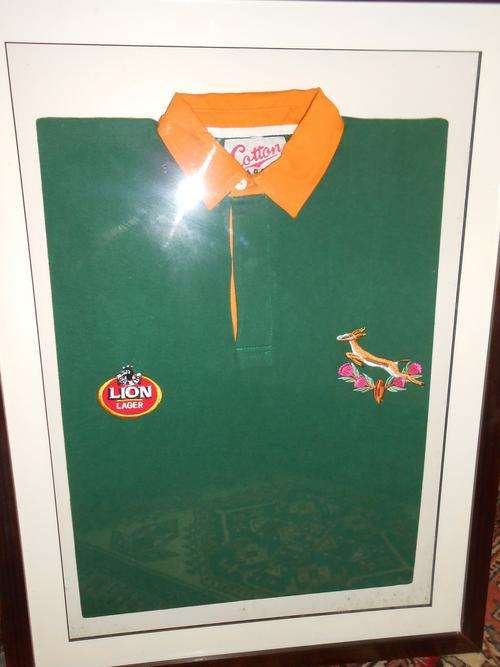 1992 SPRINGBOK JERSEY - BOX FRAMED