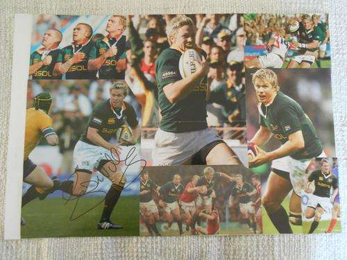 SIGNED COLLAGE OF JEAN DE VILLIERS