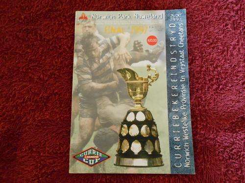 OFFICIAL PROGRAMME of NORWICH WESTERN PROVINCE vs FREESTATE CHEETAHS