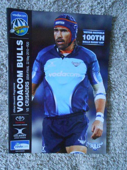 VODACOM BULLS vs CRUSADERS RUGBY PROGRAMME