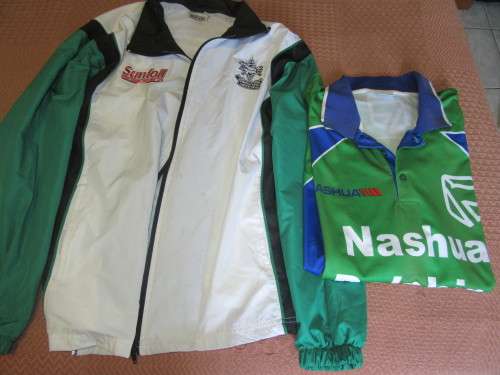 KZN CRICKET UNION TRACKSUIT TOP AND DOLPHINS CRICKET SHIRT