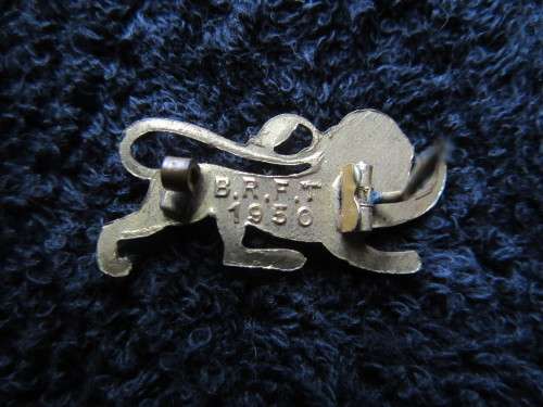 1950 BRITISH LIONS PIN BADGE