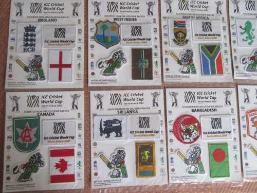 2003 CRICKET WORLD CUP CLOTH BADGE COLLECTION