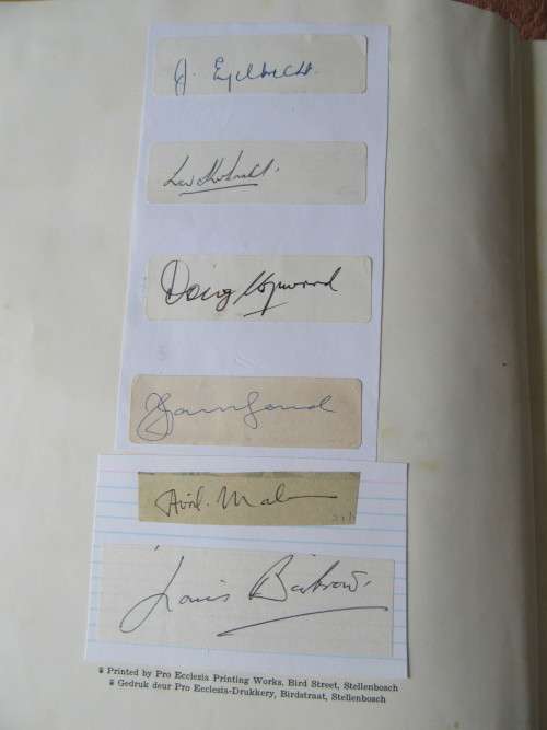 SPRINGBOK ANNALE 1889 - 1964 - SIGNED