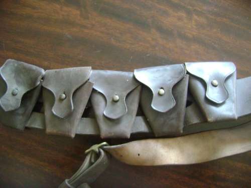 OLD WORLD WAR TWO AMUNITION BELT. - STAMPED 1942