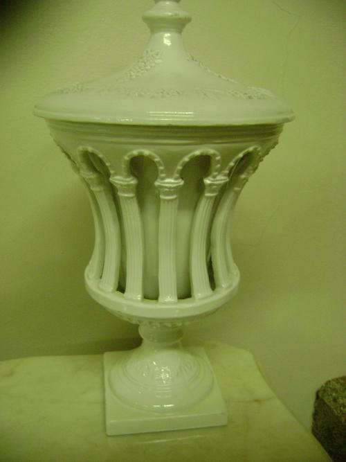 OLD ITALIAN VASE -WHITE AND BEAUTIFULL