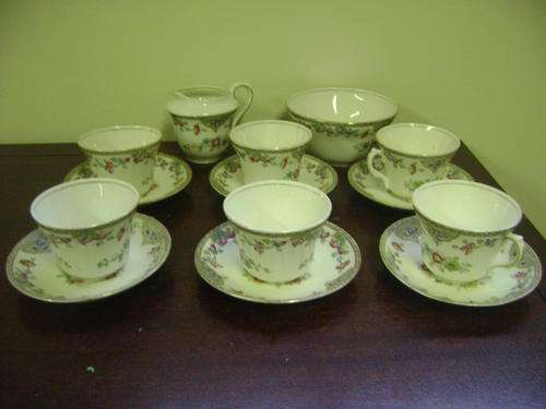 6 PIECE BELMORAL TEA SET - SUGAR BOWL - MILK JUG - MADE ENGLAND