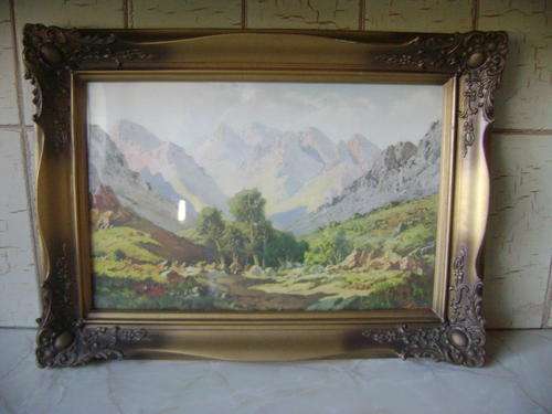 THIS TINUS DE JONG PRINT IN OLD FRAME IN VERY GOOD CONDITION