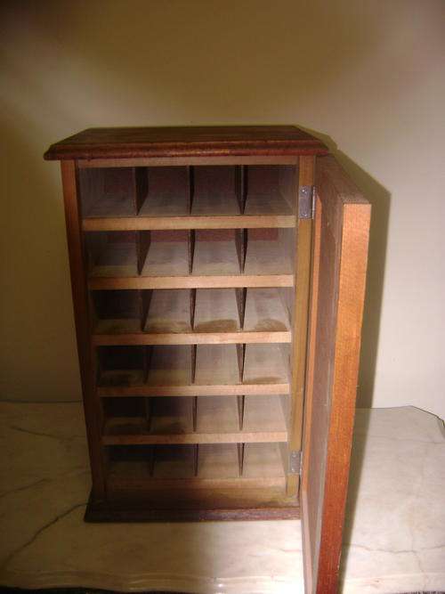 THIS WOODEN CABINET WITH COMPARTMENTS INSIDE- VERY GOOD CONDITION