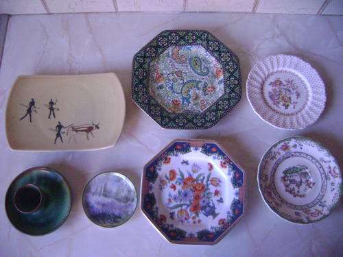 JOB LOT  7X ASSORTED PLATES AND EGG HOLDER