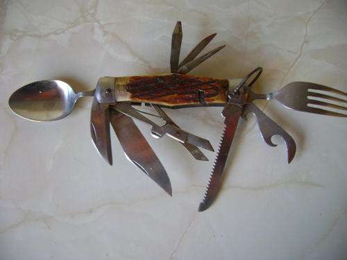 FOR SALE THIS OLD CAMPING KNIFE SET