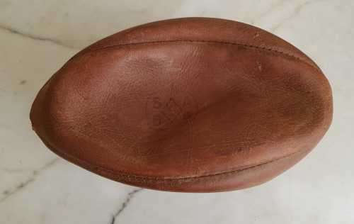 2 x Vintage Genuine Leather Invinsible `Super Springbok` Rugby Balls - One Lot