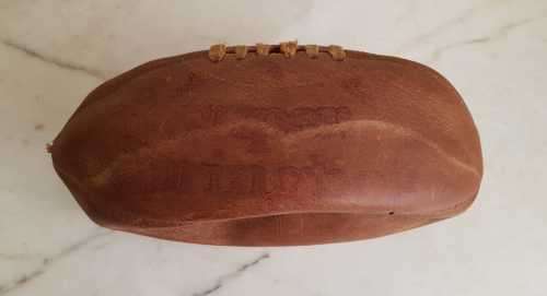 2 x Vintage Genuine Leather Invinsible `Super Springbok` Rugby Balls - One Lot