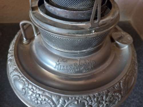 VINTAGE MILLER PARAFFIN LAMP MADE IN TGHE U.S.A.