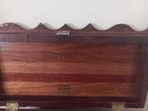 OLD JEWELERY BOX MADE OF SIOLID WOOD