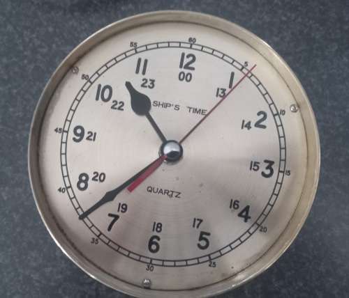 OLD SHIPS BRASS CLOCK