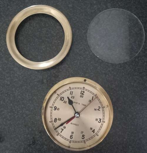 OLD SHIPS BRASS CLOCK