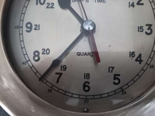 OLD SHIPS BRASS CLOCK