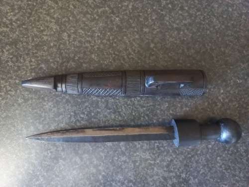 3X OLD AFRICAN KNIVES MADE OF BLACKWOOD