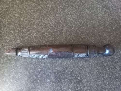 3X OLD AFRICAN KNIVES MADE OF BLACKWOOD