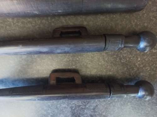 3X OLD AFRICAN KNIVES MADE OF BLACKWOOD