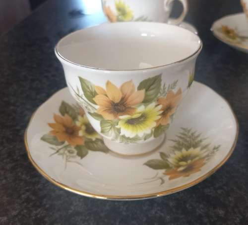 6X PIECE ROYAL VALE TEA SET IN VERY GOOD CONDIOTION - MADE IN ENGLAND