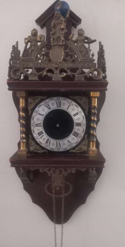VINTAGE WALL HANGING CLOCK - FRANZ MERLIN MADE IN WEST GERMANY