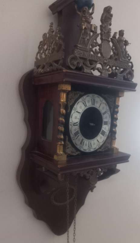VINTAGE WALL HANGING CLOCK - FRANZ MERLIN MADE IN WEST GERMANY