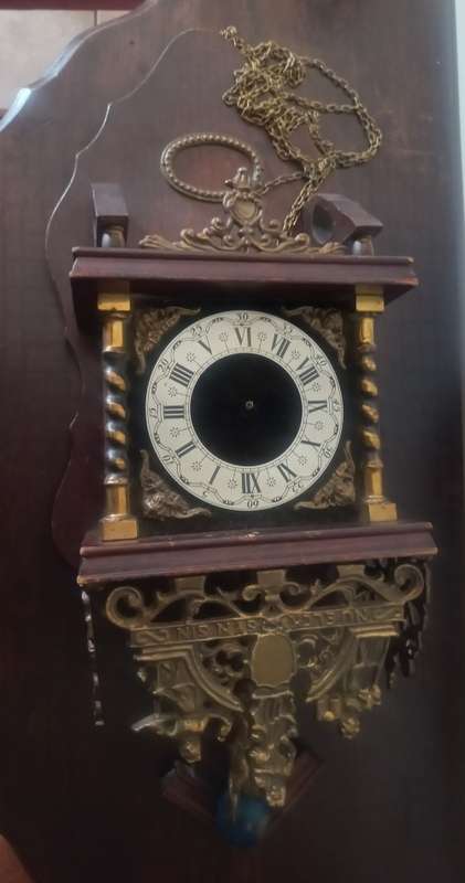VINTAGE WALL HANGING CLOCK - FRANZ MERLIN MADE IN WEST GERMANY