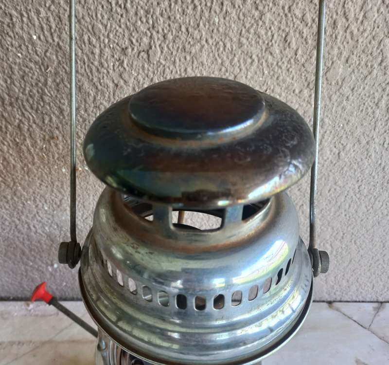 old butterfly paraffin lamp in good condition