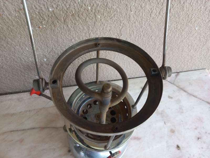 old butterfly paraffin lamp in good condition
