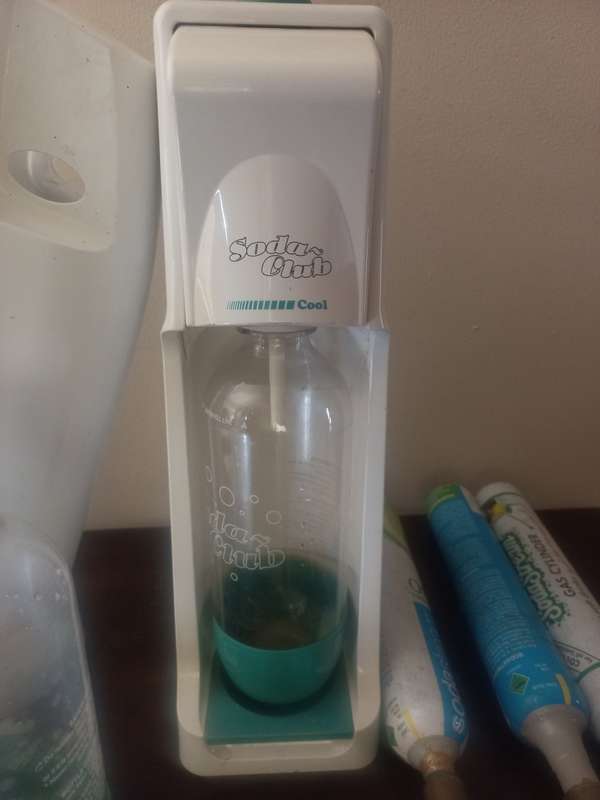 2x SODASTREAM  MACHINES WITH GAS BOTTLES