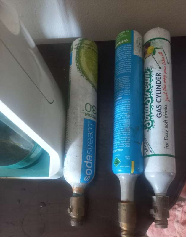 2x SODASTREAM  MACHINES WITH GAS BOTTLES