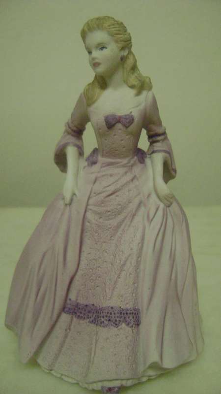 Coalport Beau Monde figurine Christine - from the petite unglazed porcelain range -perfect condition