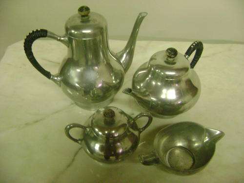4 PIECE PEWTER SET - MADE IN HOLLAND