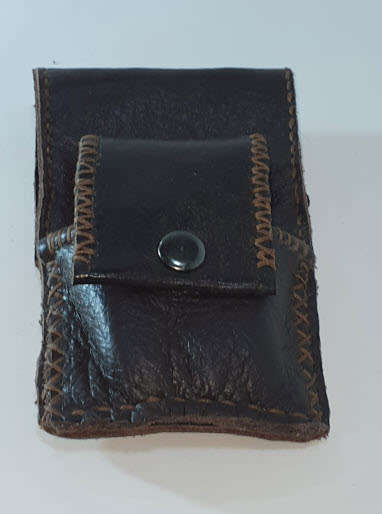 Top Grain Leather Zippo Pouch