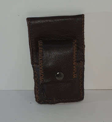 Top Grain Leather Zippo Pouch